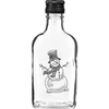 Plaskupudel 200 ml keeratava korgiga, trükiga „Lumememm”, 1 tk. ['pudel', ' plaskupudelid', ' trükiga pudel', ' pudel pühadeks', ' pudel jõuludeks', ' pudel tinktuuridele', ' pudel koduviinale', ' pudel alkoholi jaoks', ' 200 ml pudel', ' 200 ml keeratava korgiga pudel', ' plaskupudel', ' taskupudel', ' komplekt jõuludeks', ' pudel kuuse alla', ' jõulujookide jaoks', ' väike dekoratiivne pudel', ' Häid jõule', ' jõulukink']