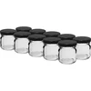 40 ml Twist-off purk musta kaanega fi 43 - 10 tk. ['moosipurk', ' dekoratiivse kaanega purk', ' Twist-off purk', ' 40 ml purk', ' väikesed meepurgid']
