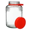 5 L klaaspurk plastikust kaanega - 12 