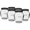 Amfora purk 580 ml (fi 82) musta keeratava kaanega, 6 tk - 7 