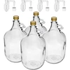 Dama 5 L demižon keeratava kaane, kummipunni ja käärituslukuga – 4 tk ['demižon', ' veinidemižon', ' Dama demižon', ' Dama 5 L', ' klaasballoon 5 L', ' demižon', ' klaasballoon', ' Dama demižon 5 L', ' demižon veini jaoks', ' demižon puskari jaoks']