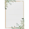 Iseliimuvad etiketid 60 × 90 mm pudelitele, purkidele, kingitustele, taimemustriga - 20 tk - 13 