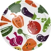 Keeratavad kaaned fi 82/6 köögiviljanägudega - 10 tk ['keeratavad purgikaaned', ' hoidiste kaaned', ' värvilised kaaned', ' fi 82 purkidele', ' pasteriseerimiseks', ' klõpsuga kaaned', ' köögiviljamustriga kaaned']