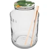 Purk 1,5 l, fi 82/6 värvilise keeratava kaanega + tangid ['klaaspurk', ' keeratava kaanega purk', ' kurkide hapendamise purk', ' kurkipurk', ' tangidega purk', ' kurgitangid', ' köögitangid']