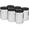 Purk 250 ml, fi 66/4, must keeratav kaas - 6 tk ['purkide komplekt', ' hapendamiseks mõeldud purgid', ' moosipurgid', ' keeratavate kaantega purgid', ' fi 66 purgid', ' 4-sakiliste keeratavate kaantega purgid', ' mustade kaantega purgid', ' hoidiste jaoks', ' konservimiseks', ' maitseainepurk']