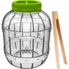 Purunemiskindel, mitmeotstarbeline hapendamispurk + tangid, 5L ['hapukurgid', ' hapendatud lillkapsas', ' hapendatud peet', ' peedikvass', ' plastikust purk', ' plastpurk', ' kodused hapendised', ' 5L purk', ' hapendamiseks sertifitseeritud purk', ' tangid kurkide jaoks', ' purk tangidega']