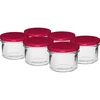 Sirge purk 235 ml (fi82) bordoopunase keeratava kaanega, 6 tk. ['purgikomplekt', ' hapenduspurgid', ' moosipurgid', ' keeratava kaanega purk', ' purgid fi 82', ' 6-sakiliste kaantega purgid', ' bordoopunaste kaantega purgid', ' hoidiste jaoks', ' konserveerimiseks', ' liha jaoks', ' purgipasterisaator']