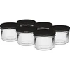 Sirge purk 235 ml (fi82) musta keeratava kaanega, 6 tk ['purkide komplekt', ' moosipurgid', ' keeratavate kaantega purgid', ' fi 82 purgid', ' keeratava kaanega purk', ' 6 sakiga', ' mustade keeratavate kaantega purgid', ' hoidiste jaoks', ' konserveerimiseks', ' purgiliha', ' liha jaoks']