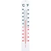 Universaalne valge termomeeter (-40°C kuni +50°C) 40 cm ['termomeeter', ' universaalne termomeeter', ' plastikust termomeeter', ' selge skaalaga termomeeter', ' topeltskaalaga termomeeter', ' suure õhuniiskusega ruumidesse mõeldud termomeeter']