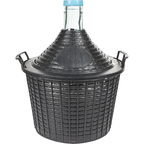 10 L veiniballoon plastikkorvis