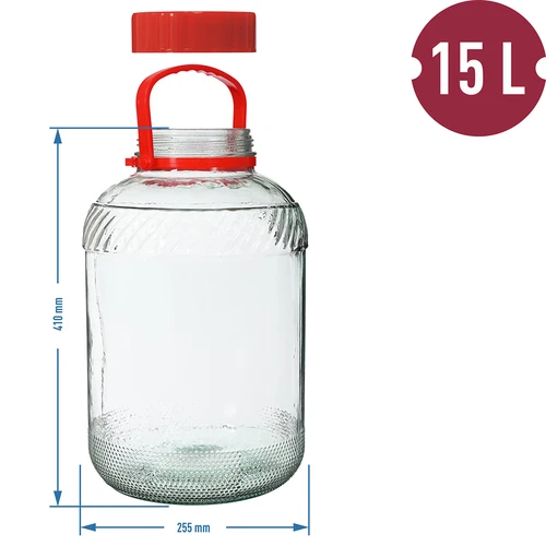 15 L purk plastikust kaanega - 6