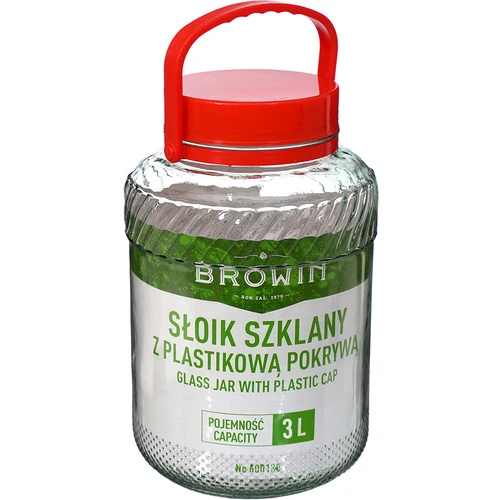 3 L purk plastikust kaanega - 3