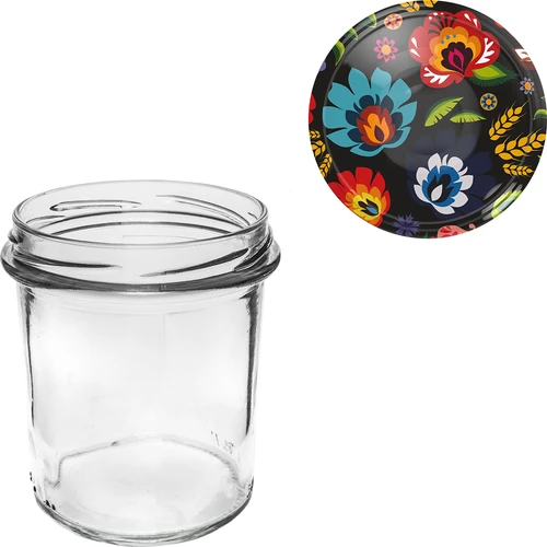 350 ml purk värvilise keeratava kaanega - 6 tk. - 7