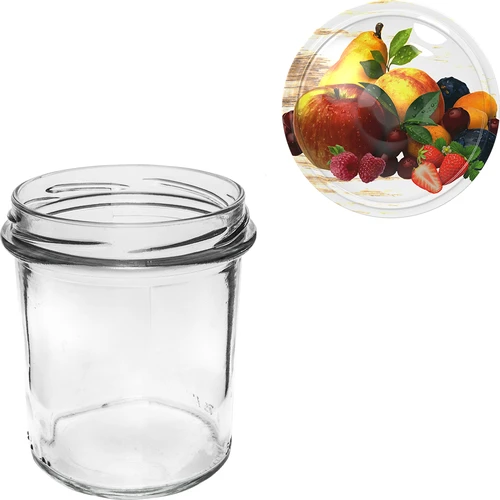 350 ml purk värvilise keeratava kaanega - 6 tk. - 5