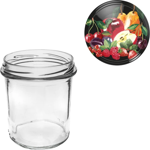 350 ml purk värvilise keeratava kaanega - 6 tk. - 8
