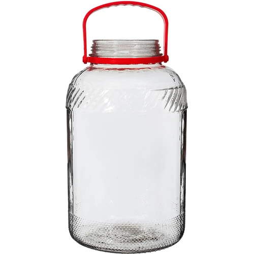 8 L klaaspurk plastist kaanega - 2