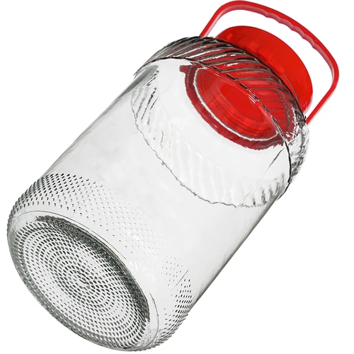 8 L klaaspurk plastist kaanega - 4