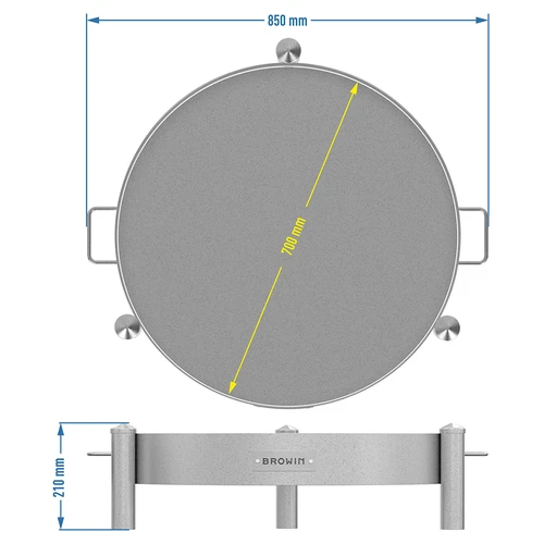 Aia lõkkealus Ø 70 cm, keevitatud - 10