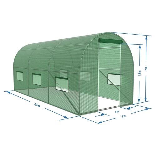 Aiakasvuhoone (kilehoone) 2x4,5x2 m - 15