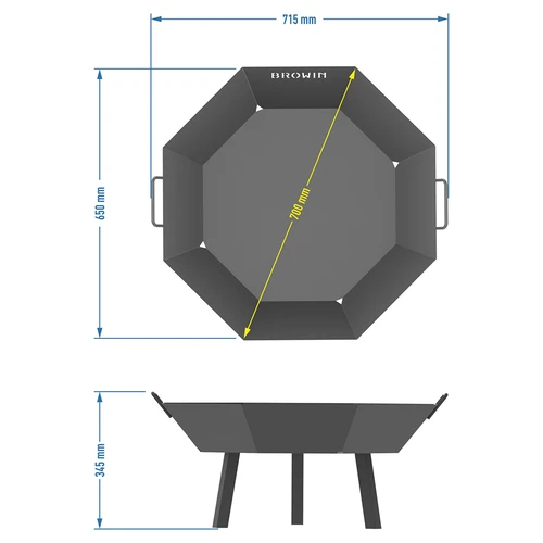 Aialõkkealus ø 70 cm - loft-stiilis - 8