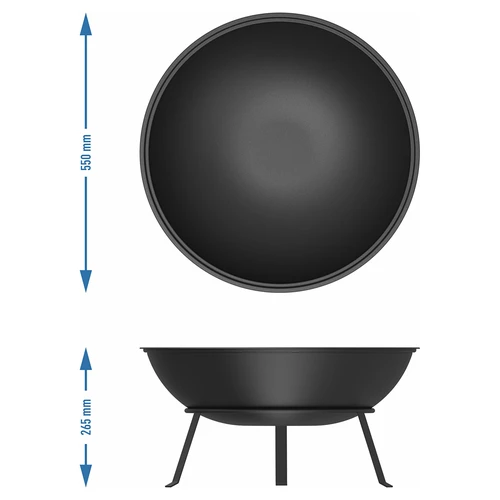 Aiatulekauss restiga, Ø55 cm, ümmargune, kausikujuline - 8