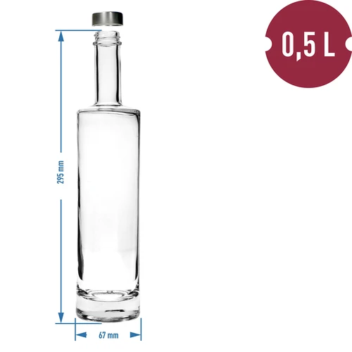 Ajatu 500 ml pudel kruvikorgiga, 1 tk - 4