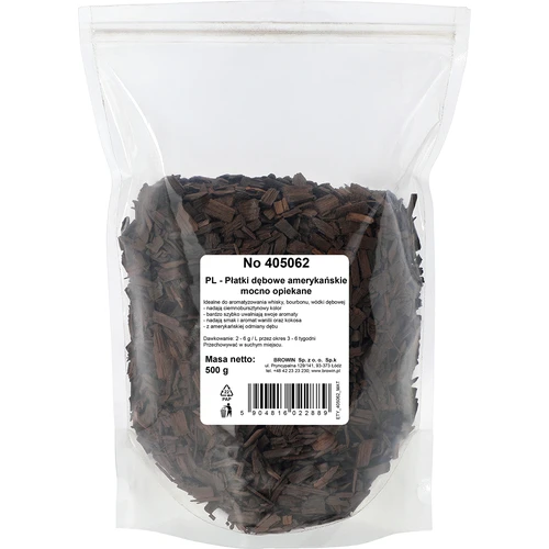 Ameerika tammelaastud, tugevalt röstitud, 500 g - 2