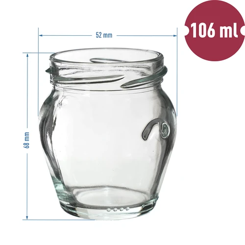 Amfora TO 106 ml purk musta keeratava kaanega fi 53 - 8 tk. - 6