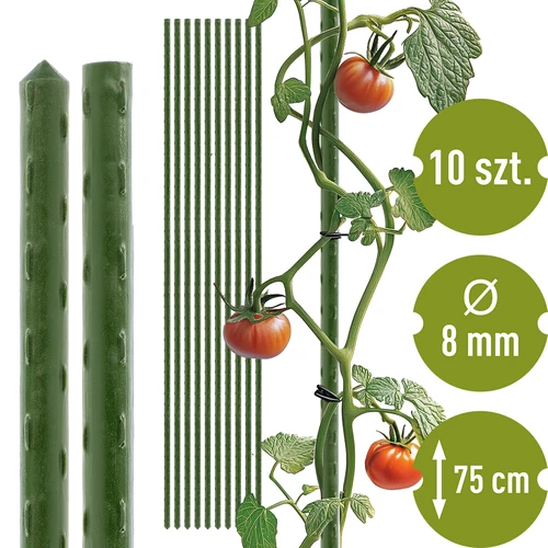 Bioogród aiatugikepid – kaetud terasest, 0,75 m, Ø 8 mm, 10 tk