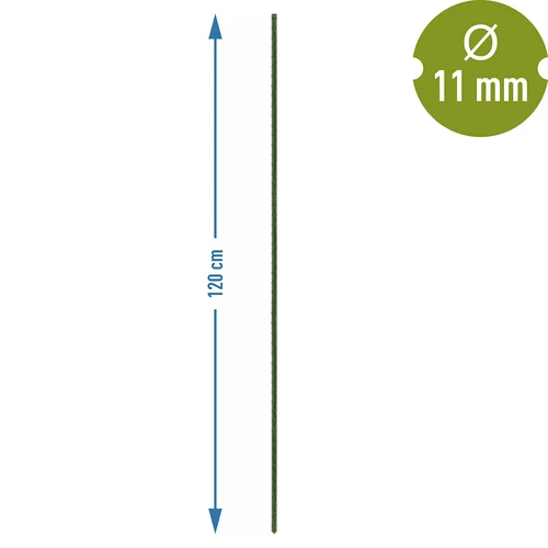 Bioogród aiatugikepid – kaetud terasest, 1,2 m, Ø 11 mm, 10 tk - 3