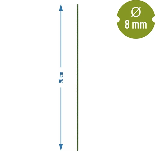 Bioogród taimekepid – kaetud terasest, 0,9 m, Ø 8 mm, 10 tk. - 3