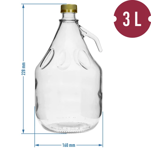 Damadžaan 3L Dama keeratava korgiga - 4
