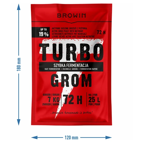 Destilleerijapärm Turbo Grom 72 h - 4