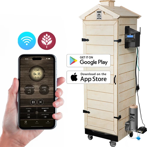 Suitsuahi dragON PLYWOOD NATURE – raamita, moodulne, Wi‑Fi-kontrolleriga, 320 L