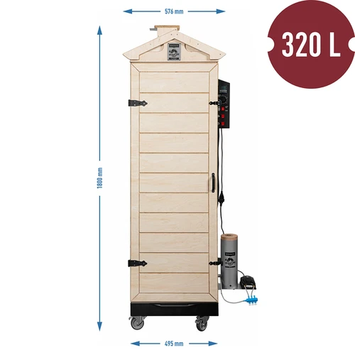 dragON PLYWOOD NATURE suitsutuskapp – raamivaba, mooduldisainiga, digitaalkontrolleriga, 320L - 8