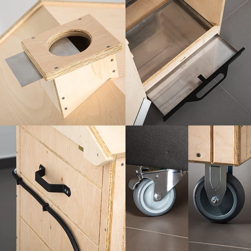 dragON PLYWOOD NATURE suitsutuskapp – raamivaba, mooduldisainiga, digitaalkontrolleriga, 320L - 6
