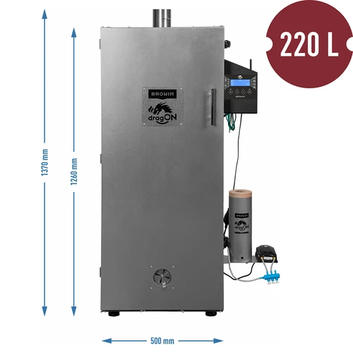 dragON terasest suitsuahi 220 L, IQ – Wi-Fi juhtseadmega - 9
