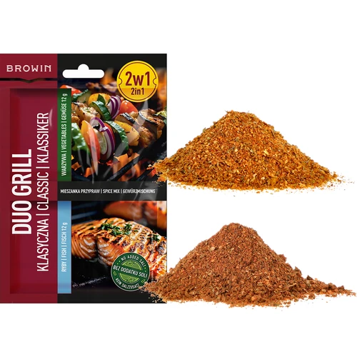 Duo Grill Klassikaline kalale ja köögiviljadele - 2-ühes maitseainesegu, 2 x 12 g - 3