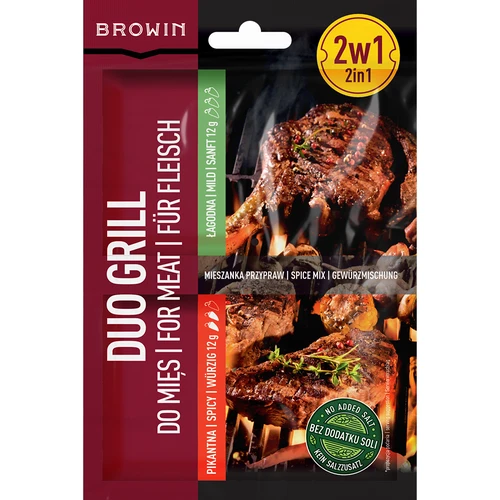 Duo Grill lihale, 2-ühes maitseainesegu, 2 x 12 g