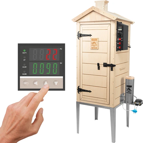 Elektriline suitsuahi dragON PLYWOOD NATURE 100E kütmismooduli ja kontrolleriga
