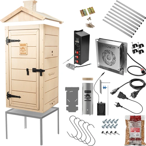 Elektriline suitsuahi dragON PLYWOOD NATURE 100E kütmismooduli ja kontrolleriga - 2