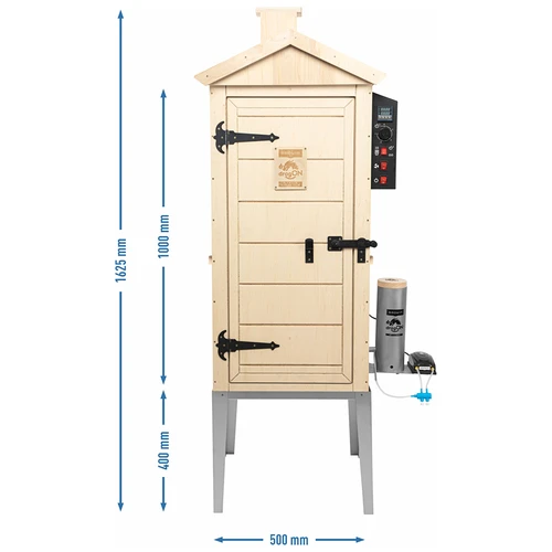 Elektriline suitsuahi dragON PLYWOOD NATURE 100E kütmismooduli ja kontrolleriga - 14
