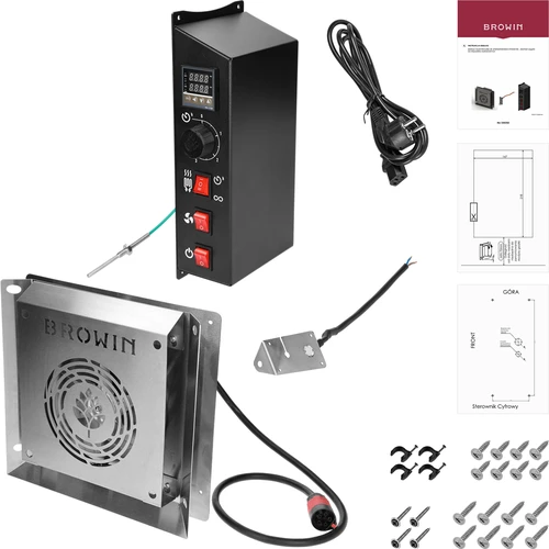 Elektrimoodulite komplekt koos digitaalse juhtseadmega - dragON 1,5 kW, aiasuitsuahjudele - 2