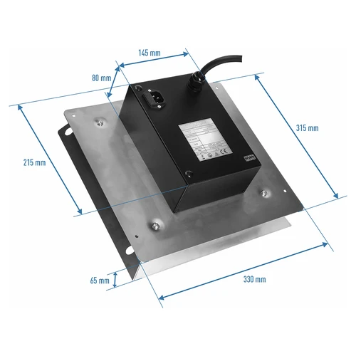 Elektrimoodulite komplekt koos digitaalse juhtseadmega - dragON 1,5 kW, aiasuitsuahjudele - 9