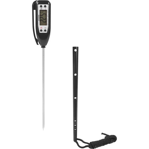 Digitaalne köögitermomeeter (-50°C kuni +300°C) kaitseümbrisega, must