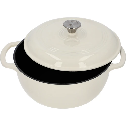 Emailitud malmpott - ekrü, 5,8 l - 2