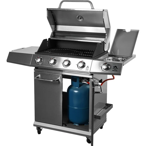 Gaasigrill dragON BBQ201, 18,8 kW, hõbedane - 2