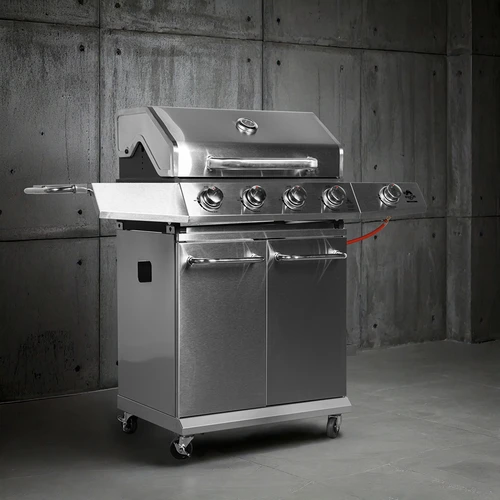 Gaasigrill dragON BBQ201, 18,8 kW, hõbedane - 4