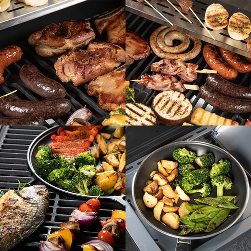 Gaasigrill dragON BBQ201, 18,8 kW, hõbedane - 11