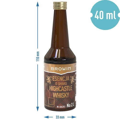 Highcastle Whisky maitseessents 2 L jaoks - 40ml - 7
